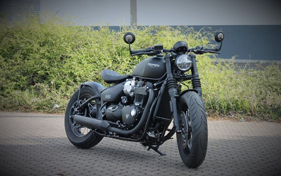 Umgebautes Motorrad Triumph Bonneville Bobber Black von Stärker-Profil GmbH - Bild 6 Umgebautes Motorrad Triumph Bonneville Bobber Black von Stärker-Profil GmbH - Bild 6