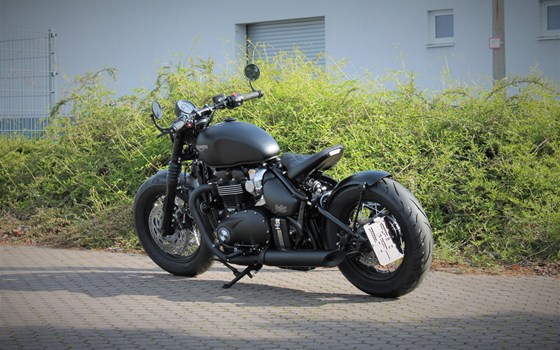 Umgebautes Motorrad Triumph Bonneville Bobber Black von Stärker-Profil GmbH - Bild 10 Umgebautes Motorrad Triumph Bonneville Bobber Black von Stärker-Profil GmbH - Bild 10