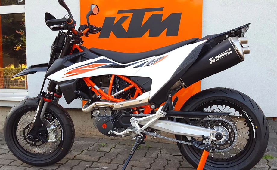 Umbgebautes Motorrad KTM 690 SMC R Bild 1: Umbgebautes Motorrad KTM 690 SMC R