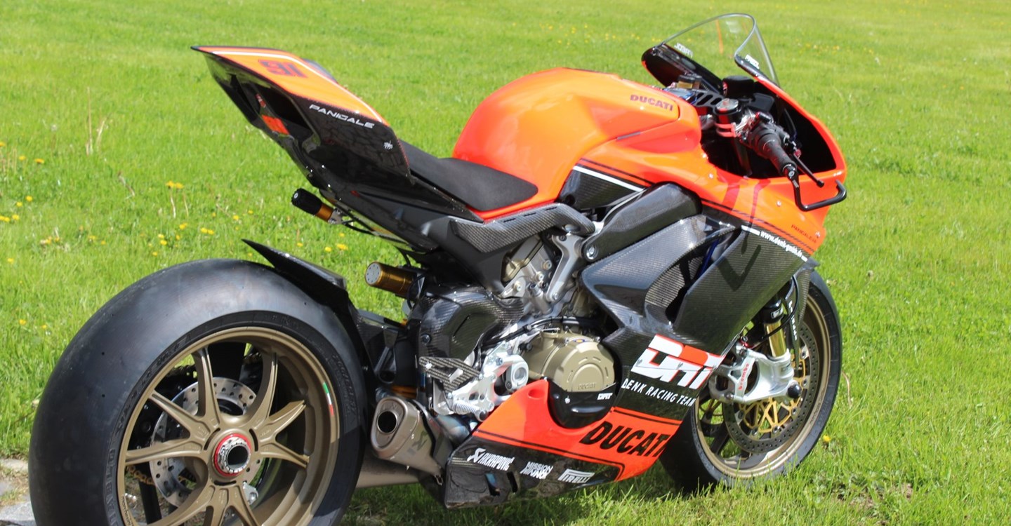 Umbgebautes Motorrad Ducati Panigale V4