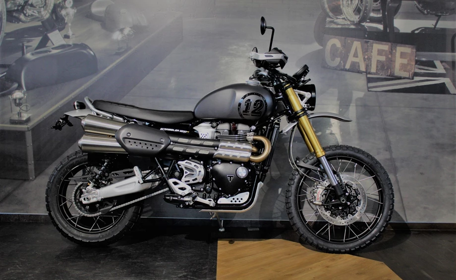 Umbgebautes Motorrad Triumph Scrambler 1200 XE Bild 1: Umbgebautes Motorrad Triumph Scrambler 1200 XE