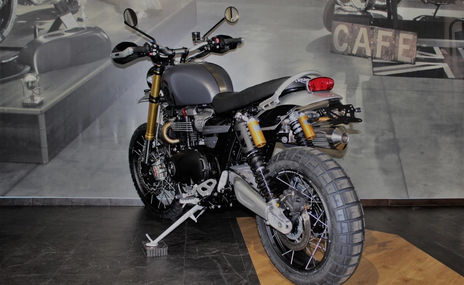 Umbgebautes Motorrad Triumph Scrambler 1200 XE Bild 4: Umbgebautes Motorrad Triumph Scrambler 1200 XE