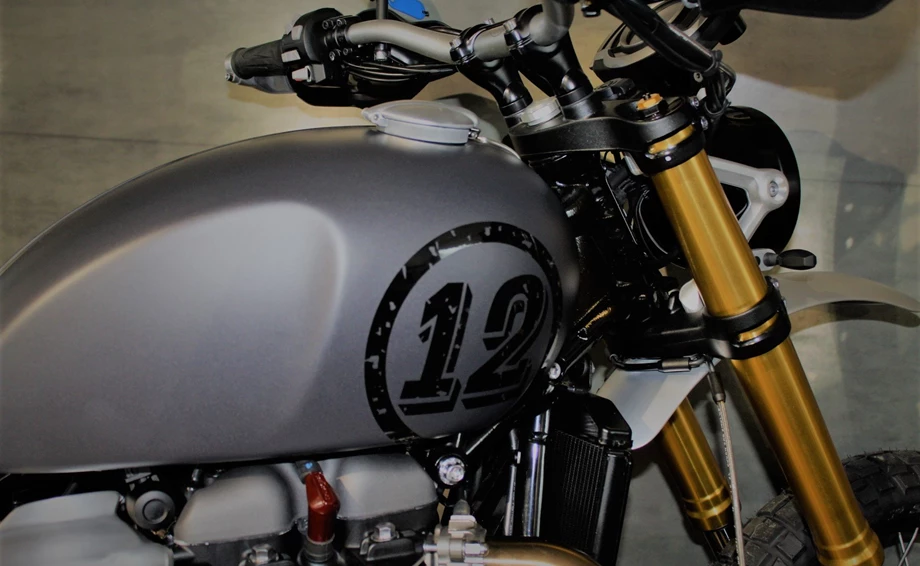 Umbgebautes Motorrad Triumph Scrambler 1200 XE Bild 5: Umbgebautes Motorrad Triumph Scrambler 1200 XE