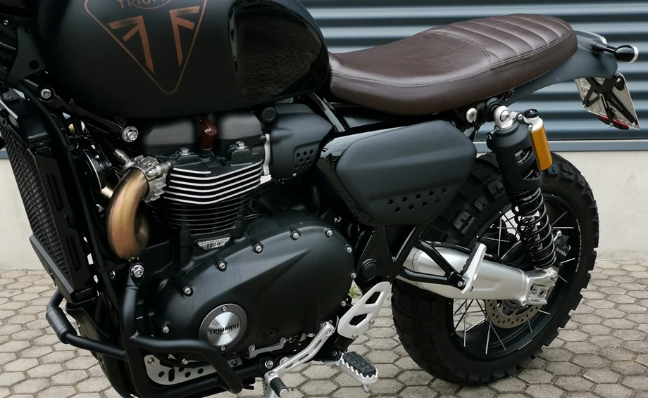 Umbgebautes Motorrad Triumph Scrambler 1200 XE Bild 12: Umbgebautes Motorrad Triumph Scrambler 1200 XE