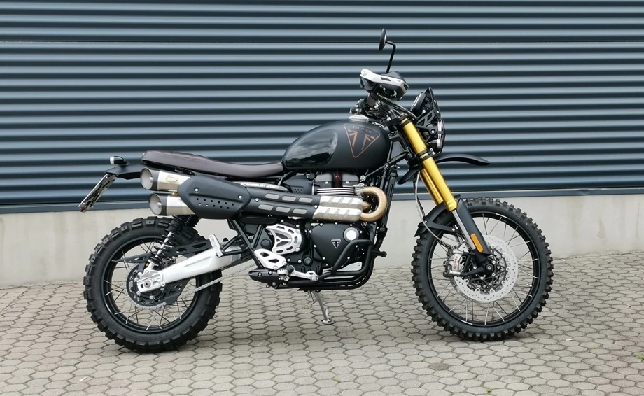Umbgebautes Motorrad Triumph Scrambler 1200 XE Bild 1: Umbgebautes Motorrad Triumph Scrambler 1200 XE