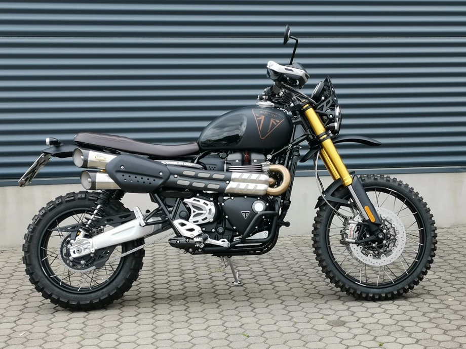 Umbgebautes Motorrad Triumph Scrambler 1200 XE Bild 1: Umbgebautes Motorrad Triumph Scrambler 1200 XE