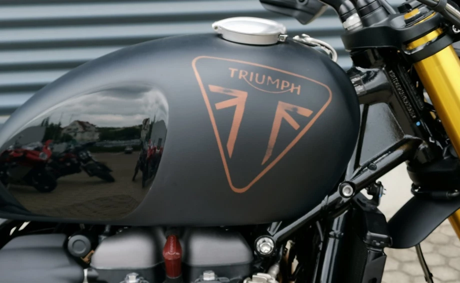 Umbgebautes Motorrad Triumph Scrambler 1200 XE Bild 6: Umbgebautes Motorrad Triumph Scrambler 1200 XE