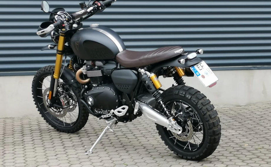 Umbgebautes Motorrad Triumph Scrambler 1200 XE Bild 7: Umbgebautes Motorrad Triumph Scrambler 1200 XE
