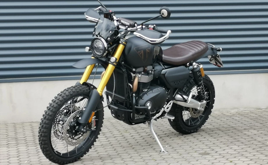Umbgebautes Motorrad Triumph Scrambler 1200 XE Bild 8: Umbgebautes Motorrad Triumph Scrambler 1200 XE