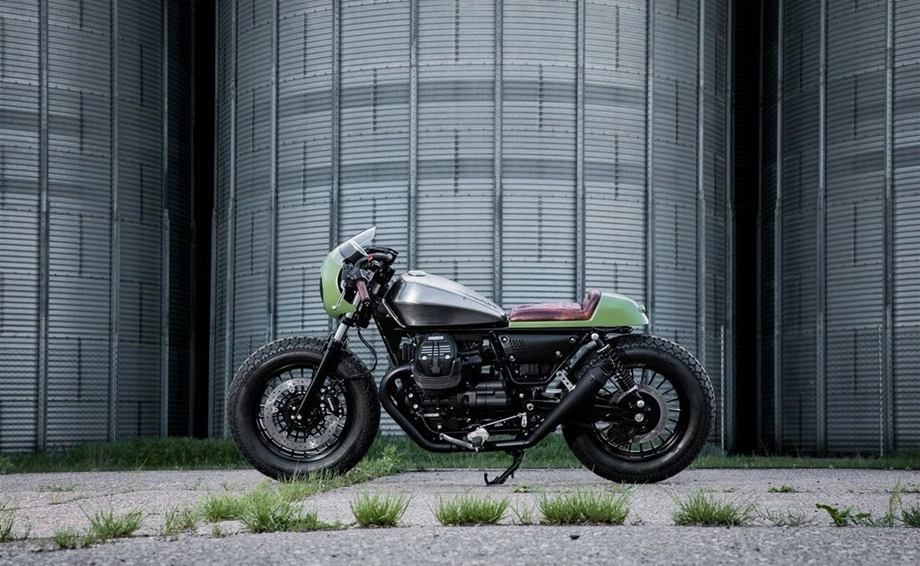 Umbgebautes Motorrad Moto Guzzi V9 Bobber Bild 1: Umbgebautes Motorrad Moto Guzzi V9 Bobber