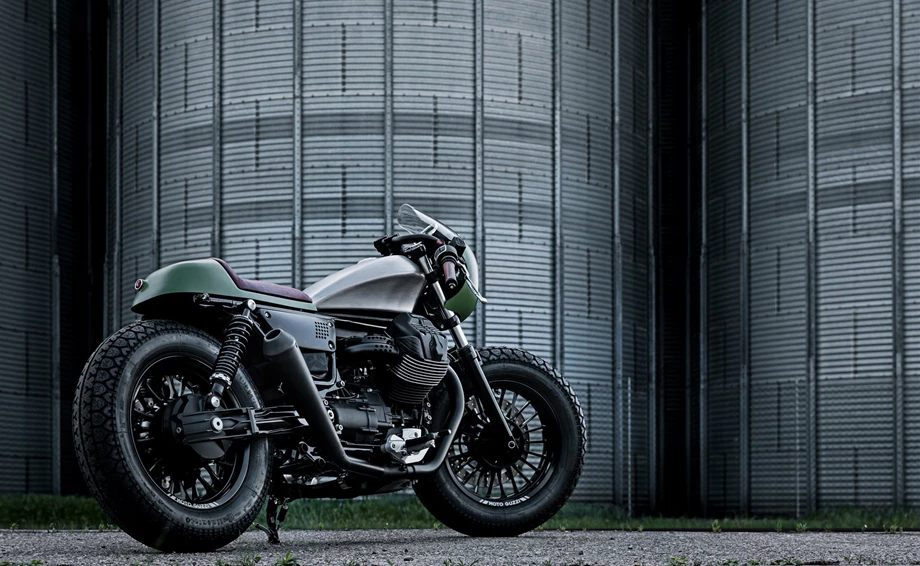 Umbgebautes Motorrad Moto Guzzi V9 Bobber Bild 3: Umbgebautes Motorrad Moto Guzzi V9 Bobber