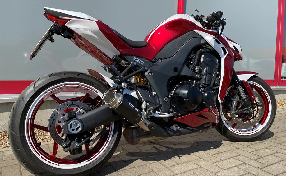 Umbgebautes Motorrad Kawasaki Z1000 Bild 16: Umbgebautes Motorrad Kawasaki Z1000