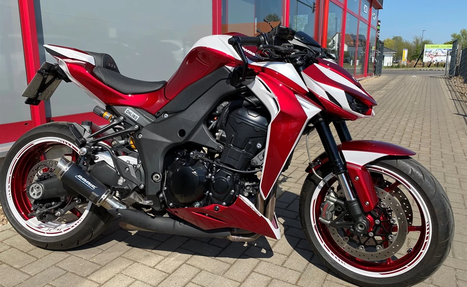 Umbgebautes Motorrad Kawasaki Z1000 Bild 18: Umbgebautes Motorrad Kawasaki Z1000