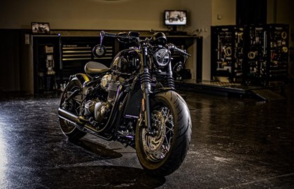Triumph Bonneville Bobber Black Custom Bike