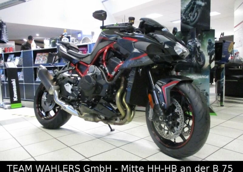Umbgebautes Motorrad Kawasaki Z H2 Bild 1: Umbgebautes Motorrad Kawasaki Z H2