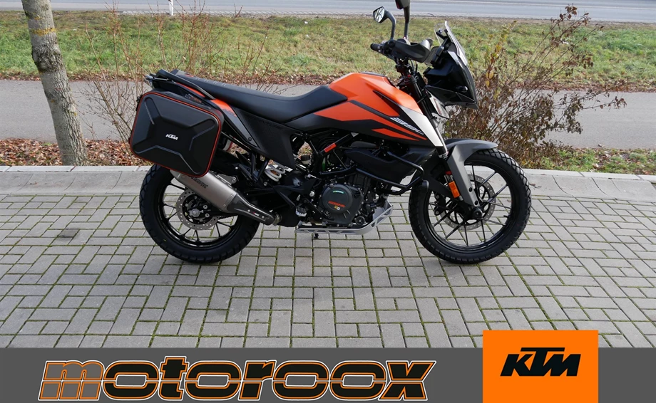 Umbgebautes Motorrad KTM 390 Adventure Bild 1: Umbgebautes Motorrad KTM 390 Adventure