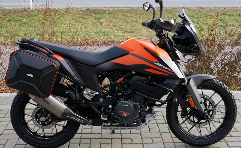Umbgebautes Motorrad KTM 390 Adventure Bild 3: Umbgebautes Motorrad KTM 390 Adventure