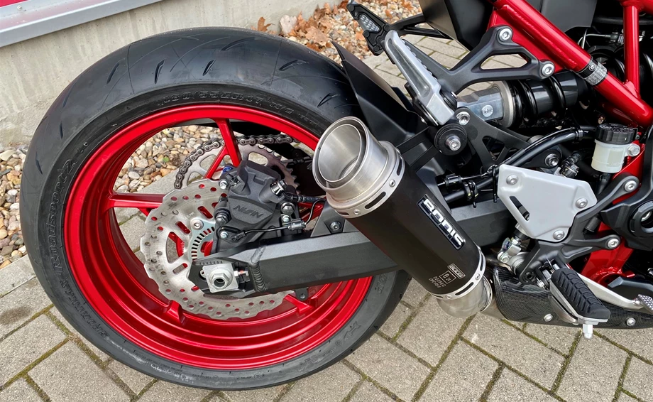 Umbgebautes Motorrad Kawasaki Z900 Bild 14: Umbgebautes Motorrad Kawasaki Z900