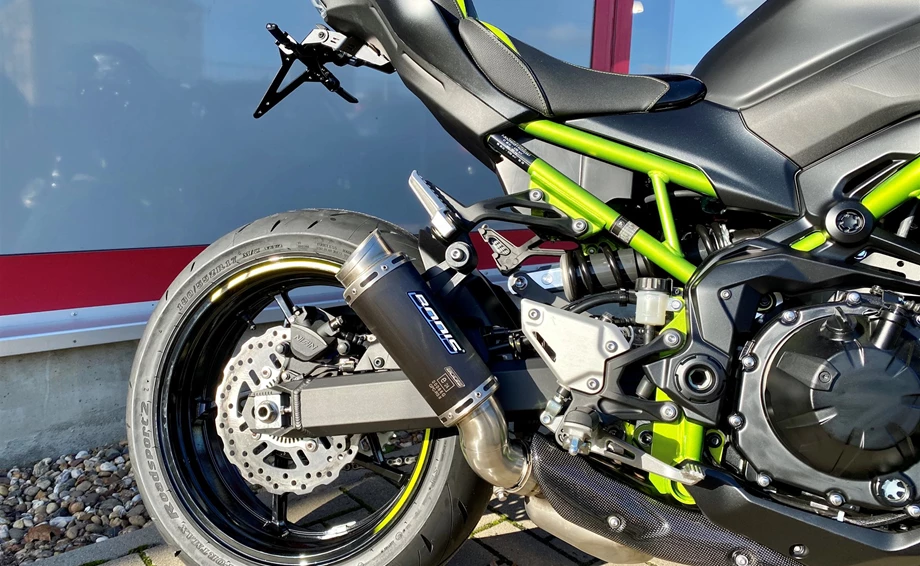 Umbgebautes Motorrad Kawasaki Z900 Bild 6: Umbgebautes Motorrad Kawasaki Z900