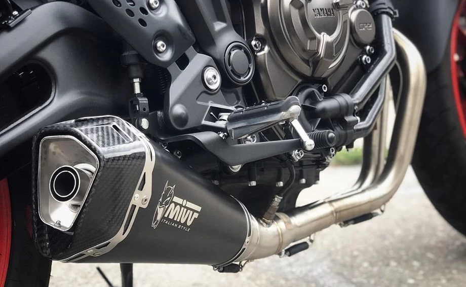 Umbgebautes Motorrad Yamaha MT-07 Bild 3: Umbgebautes Motorrad Yamaha MT-07