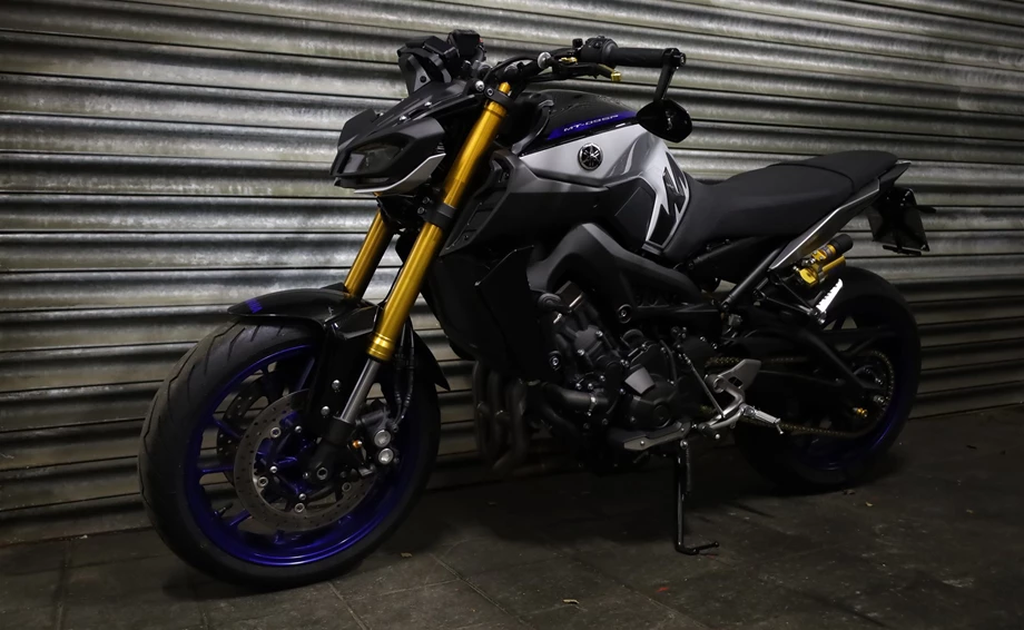 Umbgebautes Motorrad Yamaha MT-09 SP Bild 1: Umbgebautes Motorrad Yamaha MT-09 SP