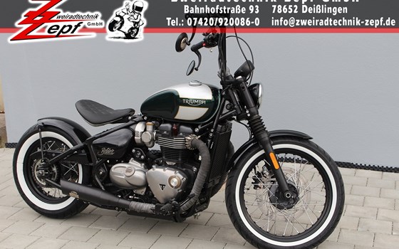 Umgebautes Motorrad Triumph Bonneville Bobber von Zweiradtechnik Zepf GmbH - Bild 2 Umgebautes Motorrad Triumph Bonneville Bobber von Zweiradtechnik Zepf GmbH - Bild 2