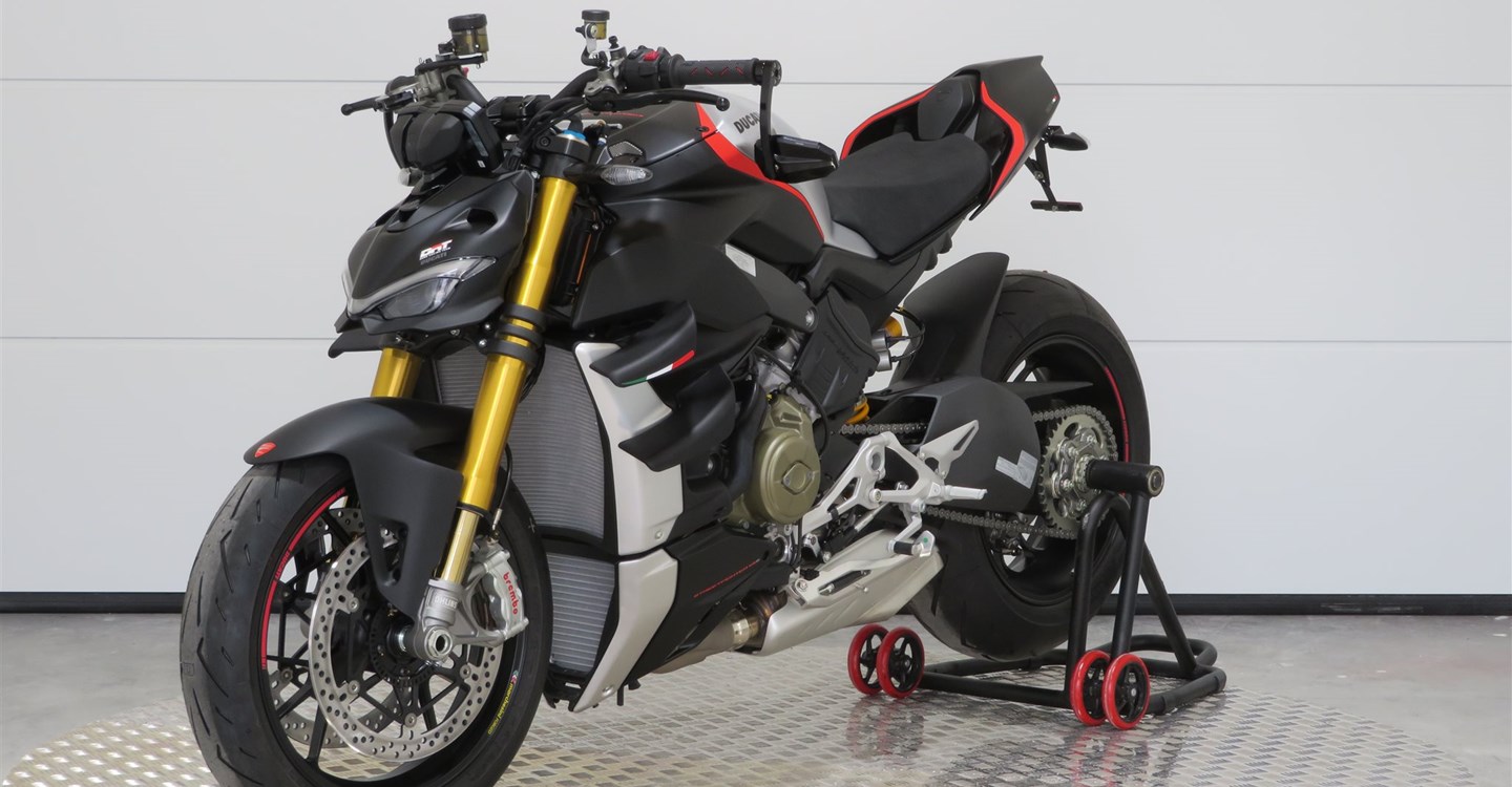 Umbgebautes Motorrad Ducati Streetfighter V4 S