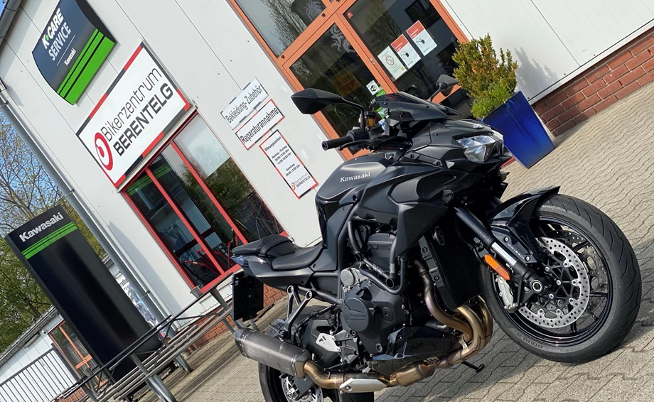 Umbgebautes Motorrad Kawasaki Z H2 Bild 2: Umbgebautes Motorrad Kawasaki Z H2