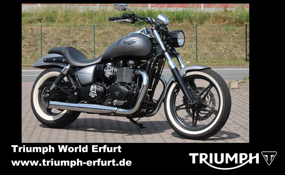 Umbgebautes Motorrad Triumph Speedmaster Bild 1: Umbgebautes Motorrad Triumph Speedmaster