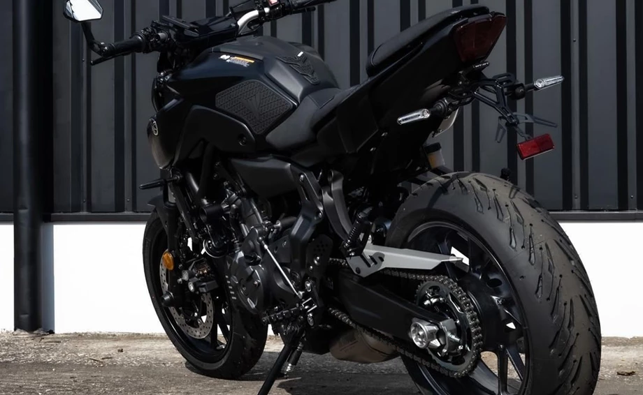 Umbgebautes Motorrad Yamaha MT-07 Bild 2: Umbgebautes Motorrad Yamaha MT-07