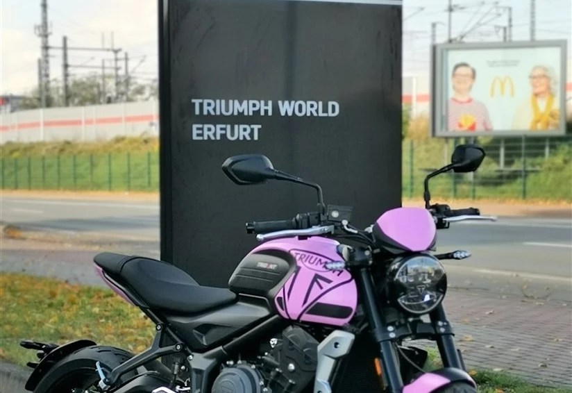 Umbgebautes Motorrad Triumph Trident 660 Bild 12: Umbgebautes Motorrad Triumph Trident 660