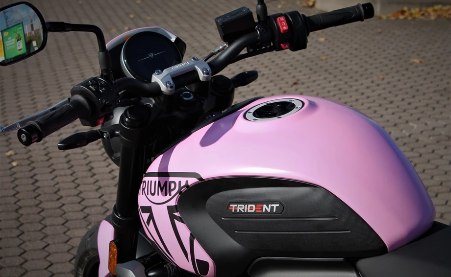 Umbgebautes Motorrad Triumph Trident 660 Bild 5: Umbgebautes Motorrad Triumph Trident 660