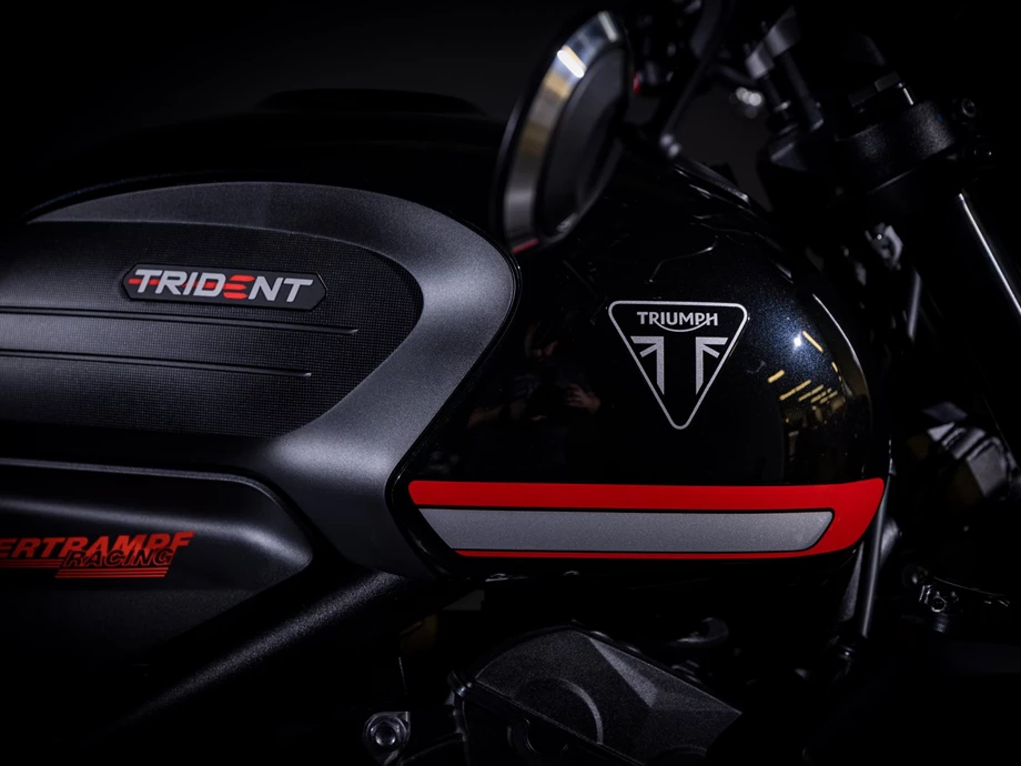 Umbgebautes Motorrad Triumph Trident 660 Bild 6: Umbgebautes Motorrad Triumph Trident 660