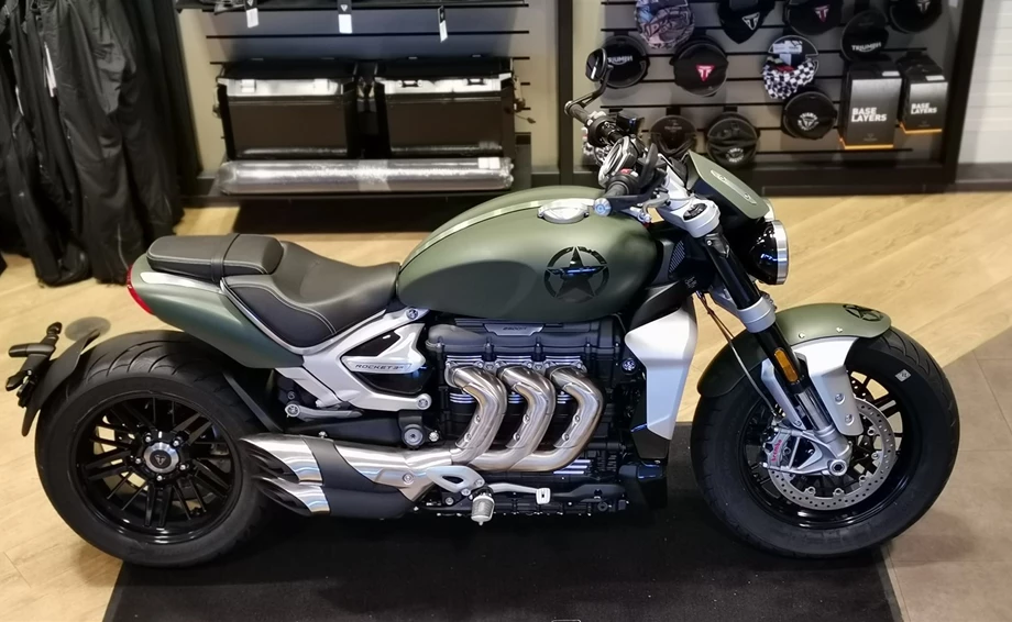 Umbgebautes Motorrad Triumph Rocket 3 R Bild 3: Umbgebautes Motorrad Triumph Rocket 3 R