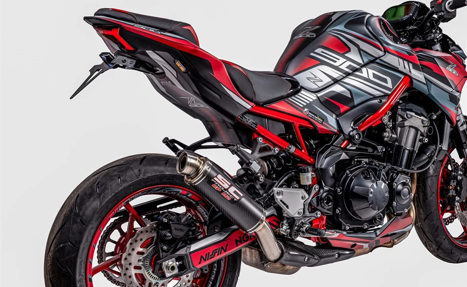 Umbgebautes Motorrad Kawasaki Z900 Bild 5: Umbgebautes Motorrad Kawasaki Z900