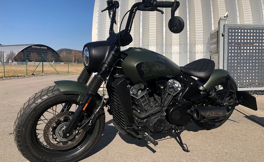 Umbgebautes Motorrad Indian Scout Bobber Twenty Bild 1: Umbgebautes Motorrad Indian Scout Bobber Twenty