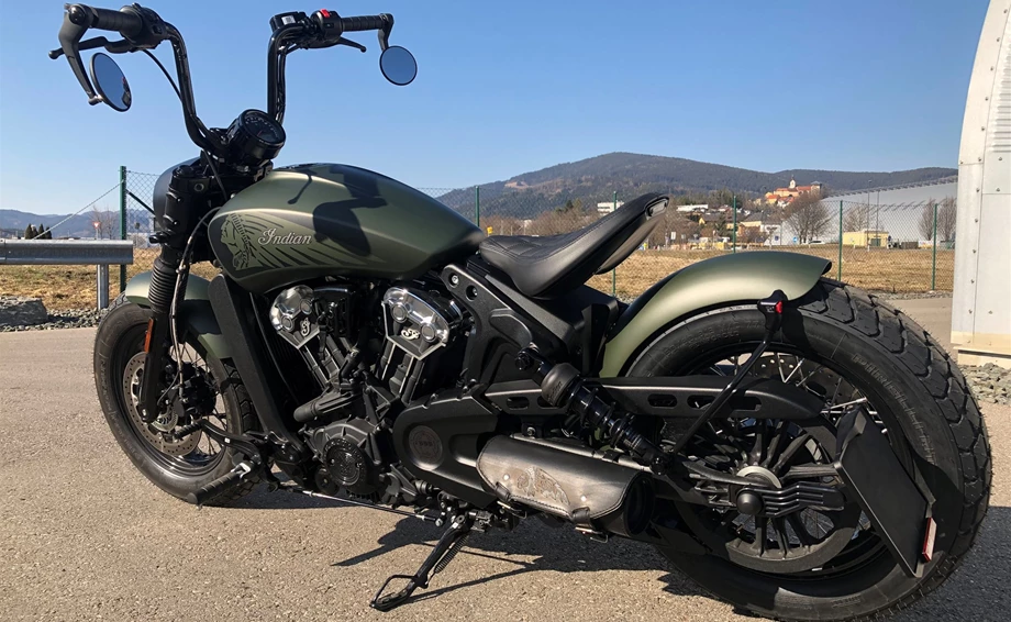 Umbgebautes Motorrad Indian Scout Bobber Twenty Bild 2: Umbgebautes Motorrad Indian Scout Bobber Twenty