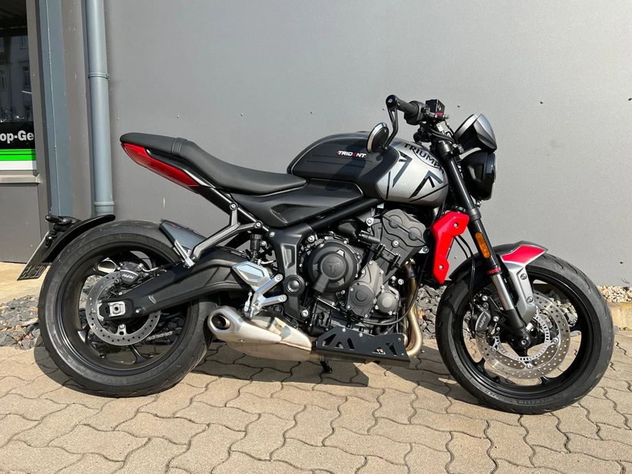 Umbgebautes Motorrad Triumph Trident 660 Bild 1: Umbgebautes Motorrad Triumph Trident 660
