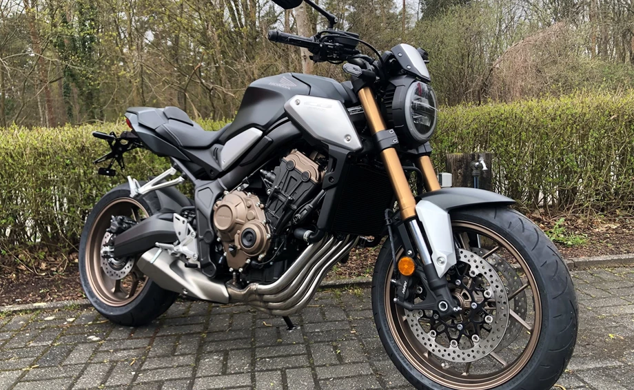 Umbgebautes Motorrad Honda CB650R Bild 1: Umbgebautes Motorrad Honda CB650R