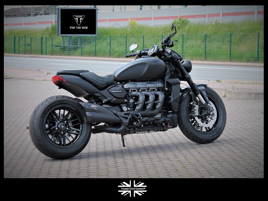 Umbgebautes Motorrad Triumph Rocket 3 R Black Bild 6: Umbgebautes Motorrad Triumph Rocket 3 R Black