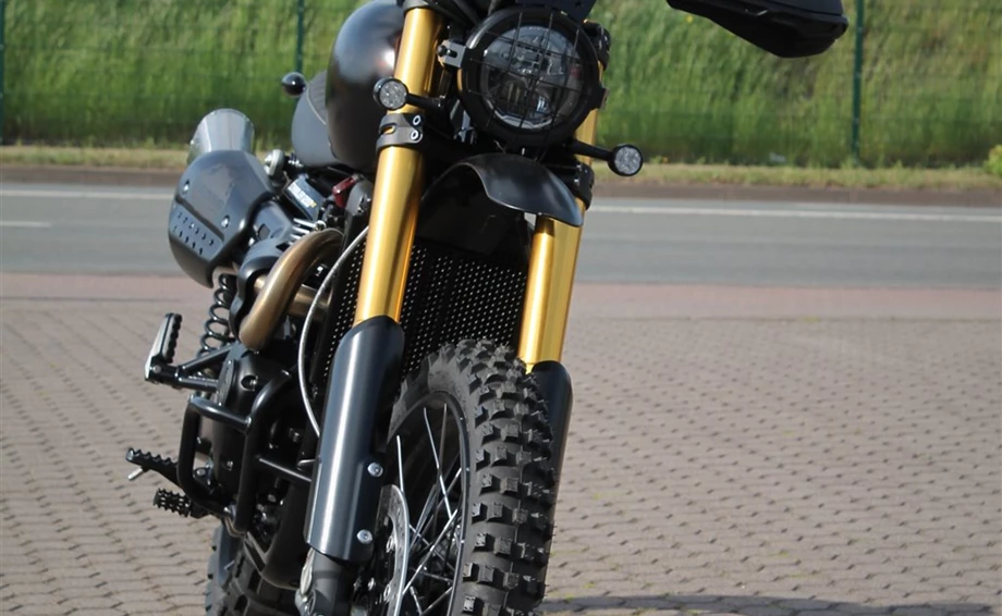 Umbgebautes Motorrad Triumph Scrambler 1200 XE Bild 14: Umbgebautes Motorrad Triumph Scrambler 1200 XE