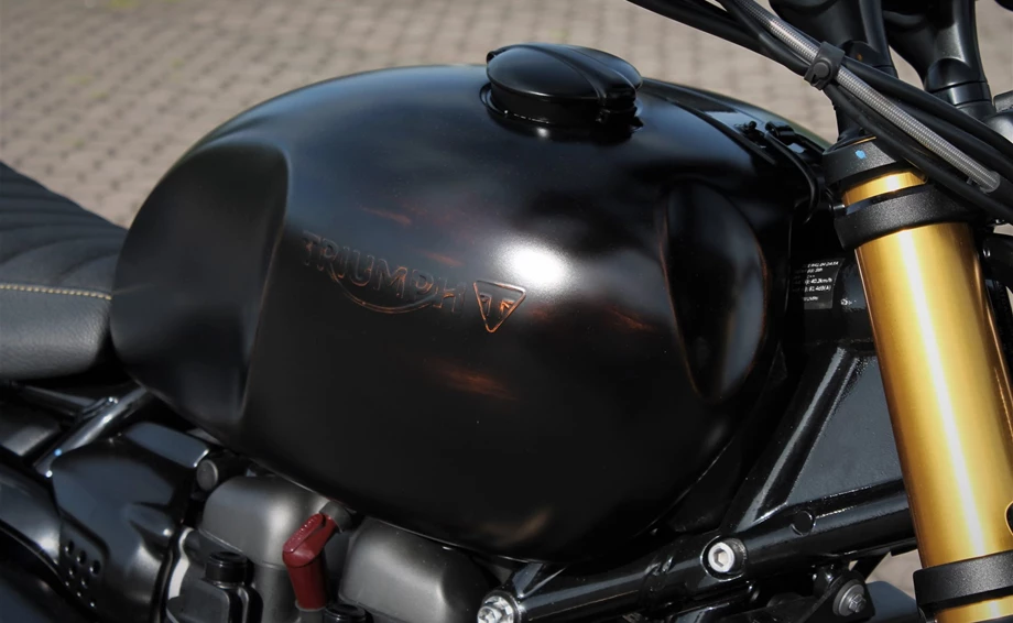 Umbgebautes Motorrad Triumph Scrambler 1200 XE Bild 17: Umbgebautes Motorrad Triumph Scrambler 1200 XE