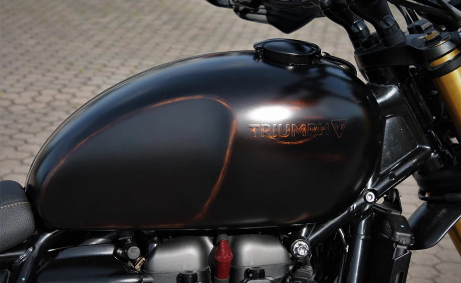 Umbgebautes Motorrad Triumph Scrambler 1200 XE Bild 18: Umbgebautes Motorrad Triumph Scrambler 1200 XE