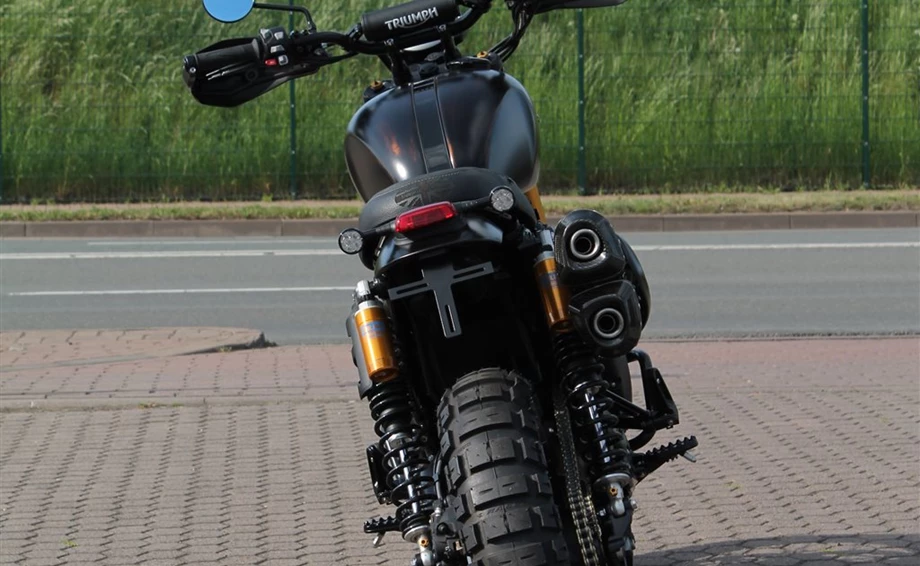 Umbgebautes Motorrad Triumph Scrambler 1200 XE Bild 4: Umbgebautes Motorrad Triumph Scrambler 1200 XE