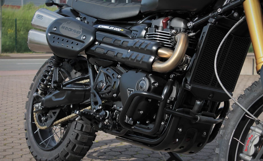 Umbgebautes Motorrad Triumph Scrambler 1200 XE Bild 21: Umbgebautes Motorrad Triumph Scrambler 1200 XE