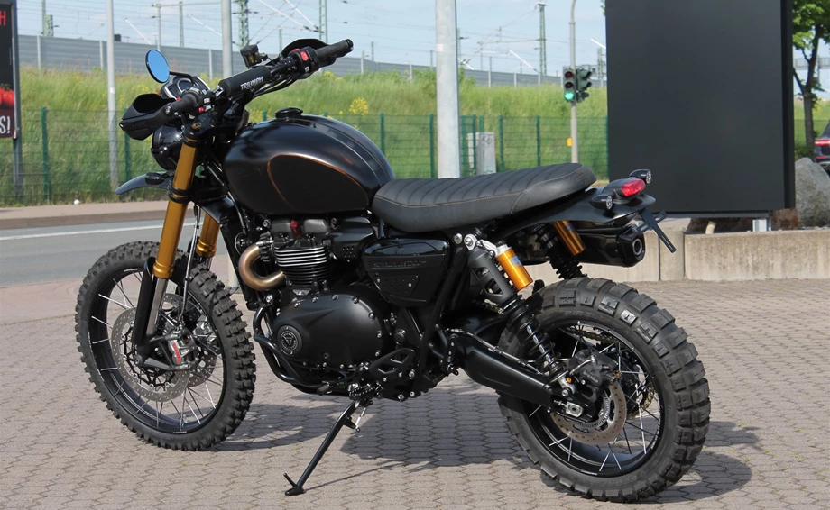 Umbgebautes Motorrad Triumph Scrambler 1200 XE Bild 8: Umbgebautes Motorrad Triumph Scrambler 1200 XE