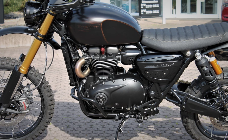 Umbgebautes Motorrad Triumph Scrambler 1200 XE Bild 9: Umbgebautes Motorrad Triumph Scrambler 1200 XE