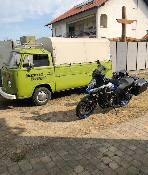 Umbgebautes Motorrad Suzuki V-Strom 650 XT Touring Bild 4: Umbgebautes Motorrad Suzuki V-Strom 650 XT Touring