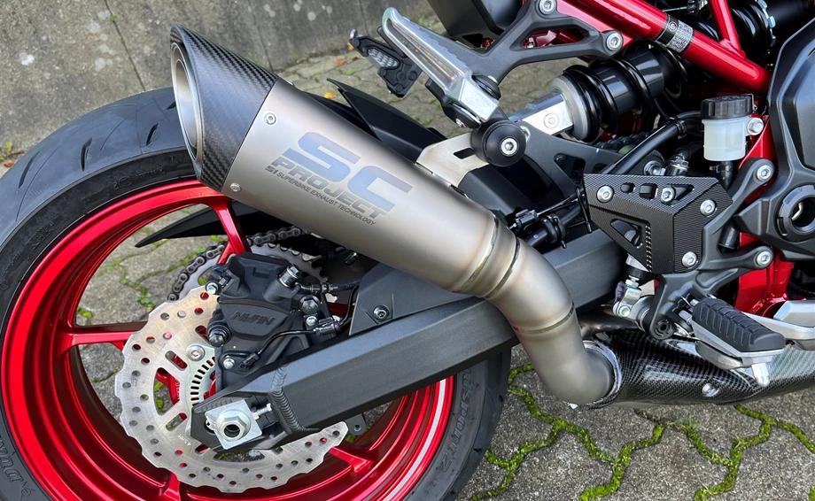 Umbgebautes Motorrad Kawasaki Z900 Bild 5: Umbgebautes Motorrad Kawasaki Z900