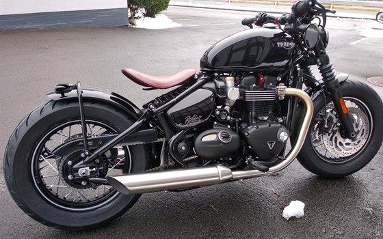 Umgebautes Motorrad Triumph Bonneville Bobber von Motorrad Reinhardt GmbH - Bild 3 Umgebautes Motorrad Triumph Bonneville Bobber von Motorrad Reinhardt GmbH - Bild 3